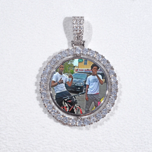 3D Spinning 2-Faced Custom Picture Pendant