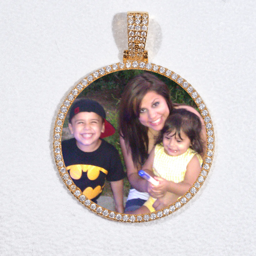 MEDIUM 3D CIRCLE CUSTOM PICTURE PENDANT