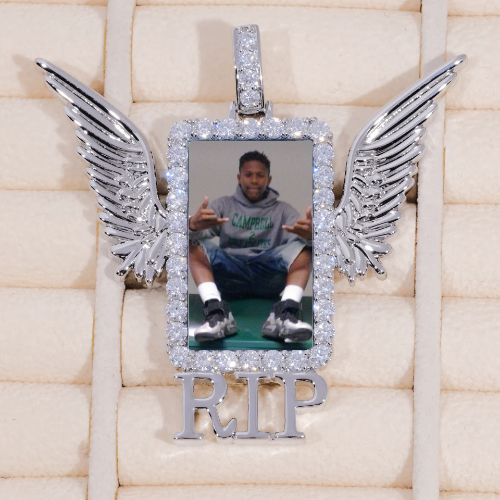 RIP WING 3D CUSTOM PICTURE PENDANT
