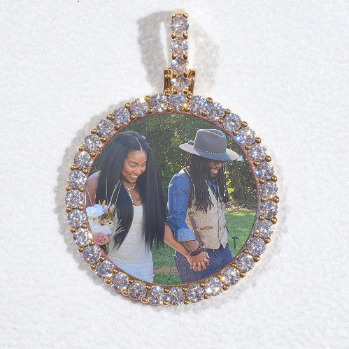 3D CIRCLE CUSTOM PICTURE PENDANT SMALL SIZE