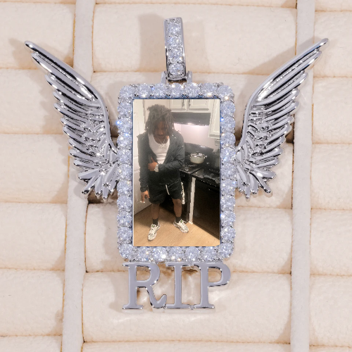 RIP WING 3D CUSTOM PICTURE PENDANT