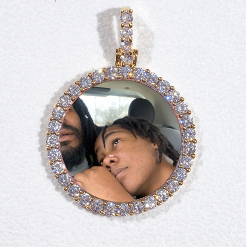 3D CIRCLE CUSTOM PICTURE PENDANT SMALL SIZE