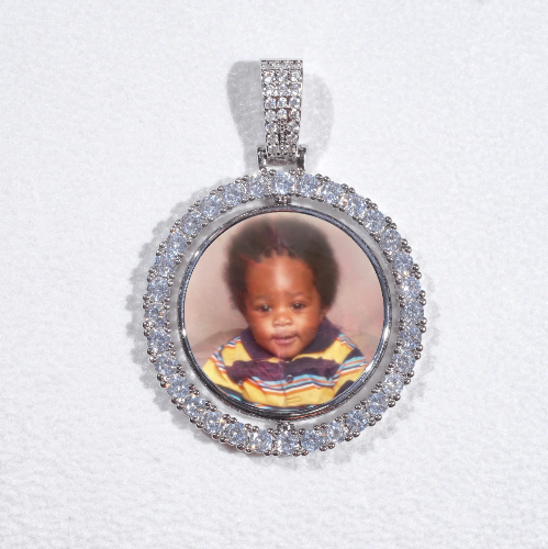 3D Spinning 2-Faced Custom Picture Pendant