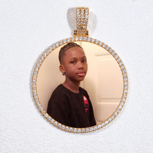 MEDIUM 3D CIRCLE CUSTOM PICTURE PENDANT