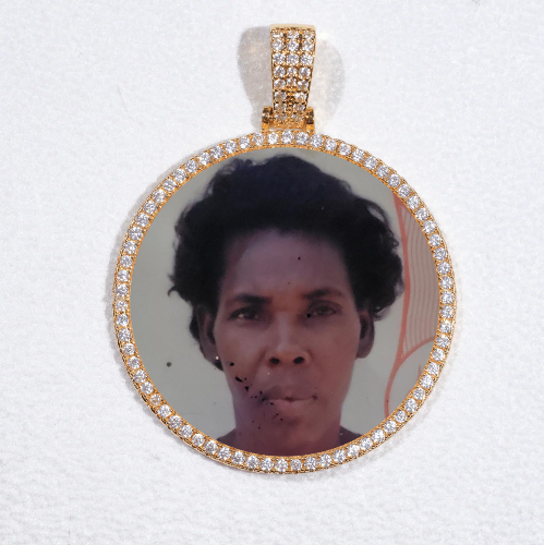 MEDIUM 3D CIRCLE CUSTOM PICTURE PENDANT
