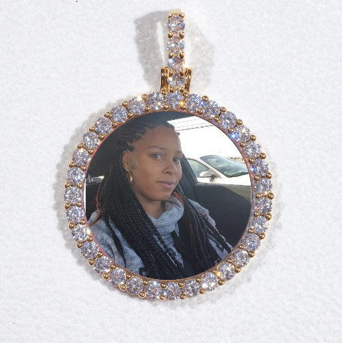 3D CIRCLE CUSTOM PICTURE PENDANT SMALL SIZE