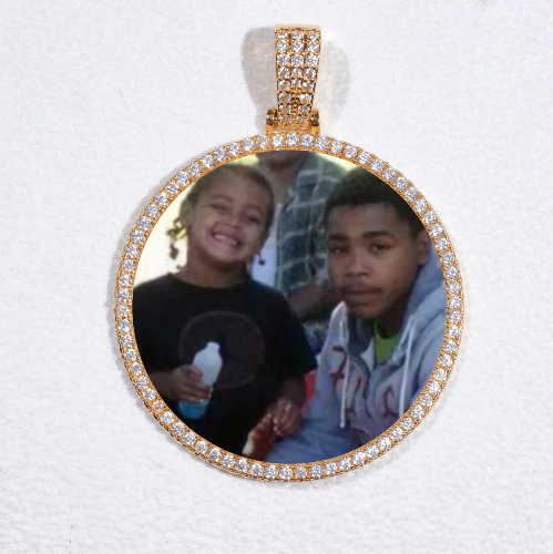 MEDIUM 3D CIRCLE CUSTOM PICTURE PENDANT