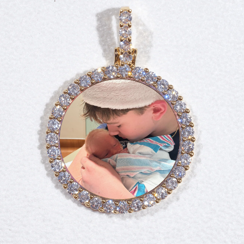3D CIRCLE CUSTOM PICTURE PENDANT SMALL SIZE