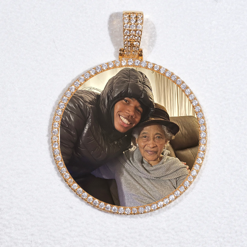 MEDIUM 3D CIRCLE CUSTOM PICTURE PENDANT
