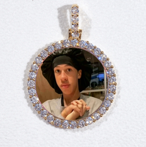 3D CIRCLE CUSTOM PICTURE PENDANT SMALL SIZE