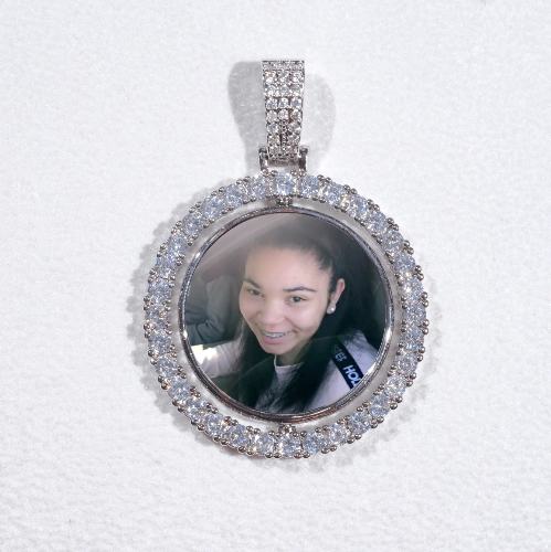 3D Spinning 2-Faced Custom Picture Pendant