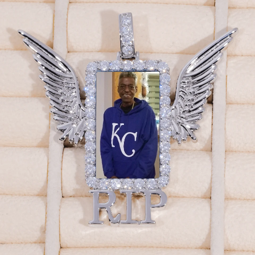 RIP WING 3D CUSTOM PICTURE PENDANT