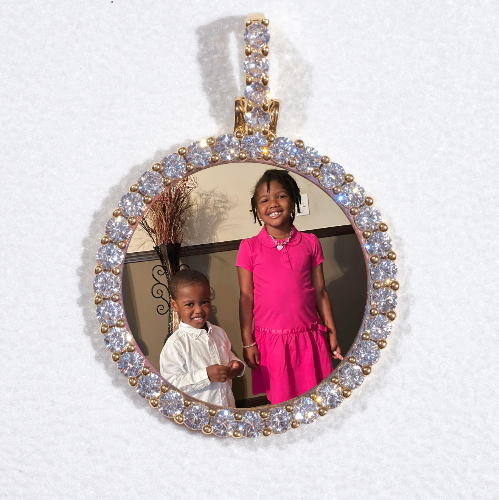 3D CIRCLE CUSTOM PICTURE PENDANT SMALL SIZE