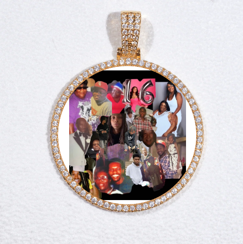 MEDIUM 3D CIRCLE CUSTOM PICTURE PENDANT