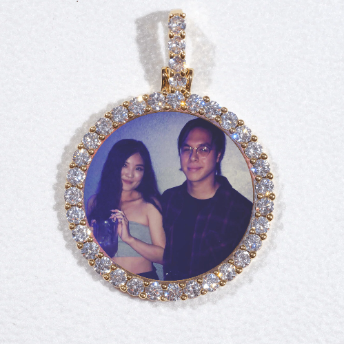 3D CIRCLE CUSTOM PICTURE PENDANT SMALL SIZE