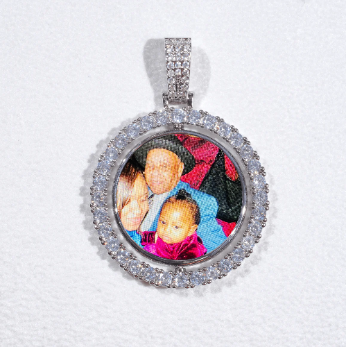 3D Spinning 2-Faced Custom Picture Pendant
