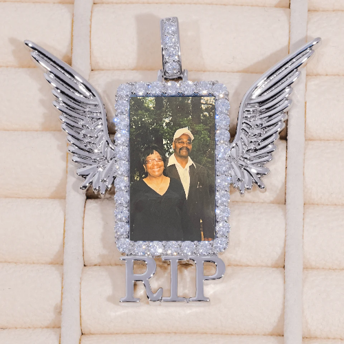 RIP WING 3D CUSTOM PICTURE PENDANT
