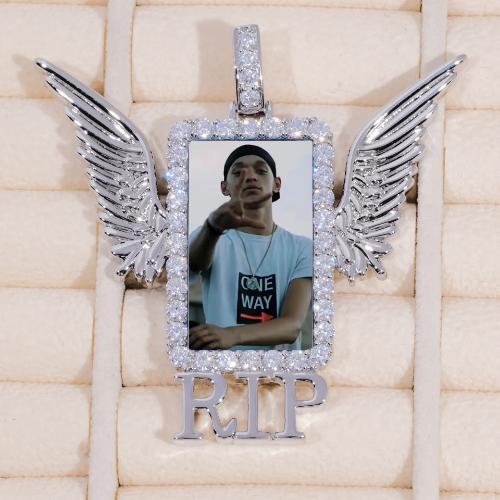 RIP WING 3D CUSTOM PICTURE PENDANT