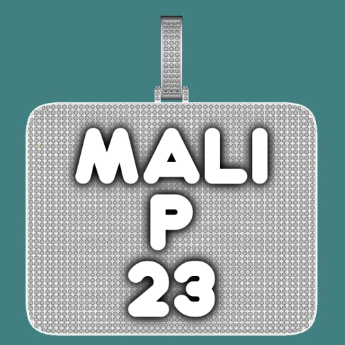 CUSTOM LETTER NECKLACE 3D BIG SQUARE