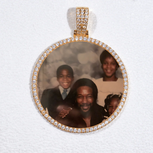 MEDIUM 3D CIRCLE CUSTOM PICTURE PENDANT