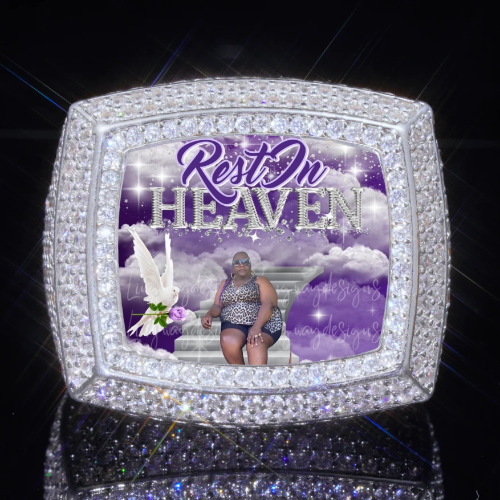 3D CUSTOM PICTURE ICED RING