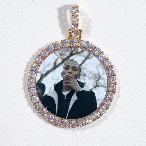 3D CIRCLE CUSTOM PICTURE PENDANT SMALL SIZE