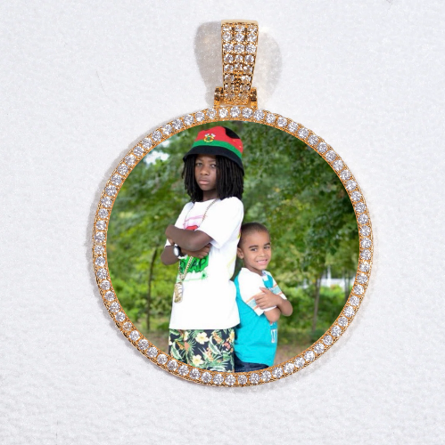MEDIUM 3D CIRCLE CUSTOM PICTURE PENDANT