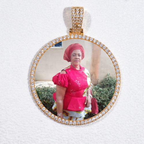 MEDIUM 3D CIRCLE CUSTOM PICTURE PENDANT