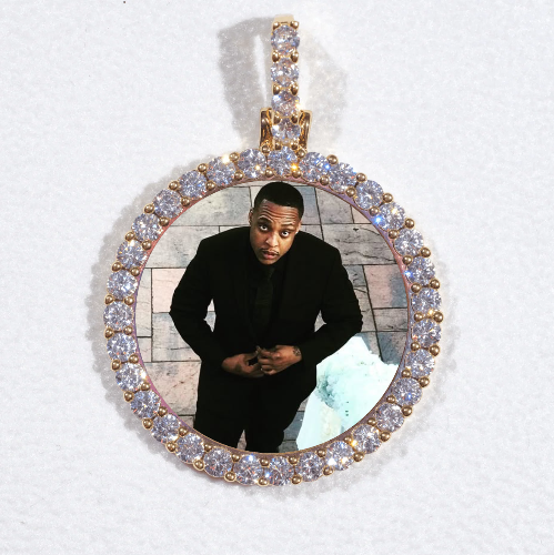 3D CIRCLE CUSTOM PICTURE PENDANT SMALL SIZE