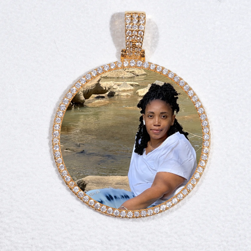 MEDIUM 3D CIRCLE CUSTOM PICTURE PENDANT