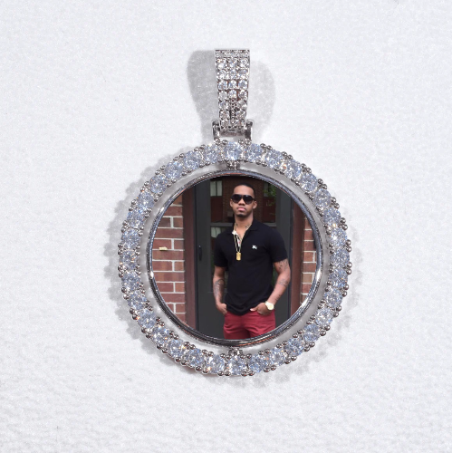 3D Spinning 2-Faced Custom Picture Pendant