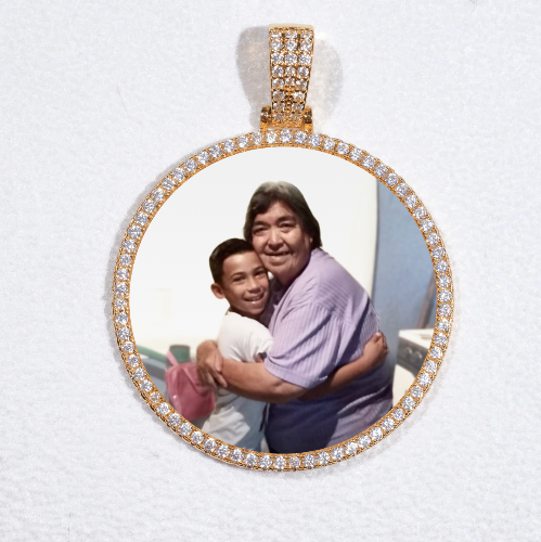 MEDIUM 3D CIRCLE CUSTOM PICTURE PENDANT
