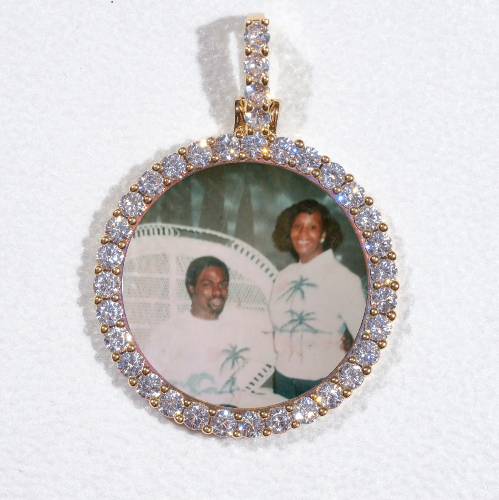 3D CIRCLE CUSTOM PICTURE PENDANT SMALL SIZE