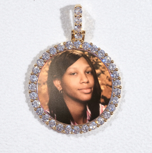 3D CIRCLE CUSTOM PICTURE PENDANT SMALL SIZE
