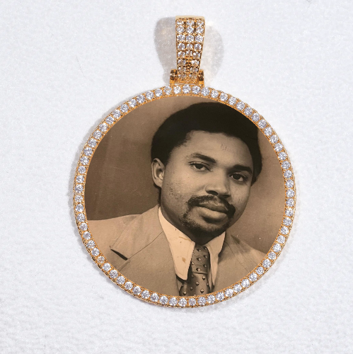 MEDIUM 3D CIRCLE CUSTOM PICTURE PENDANT