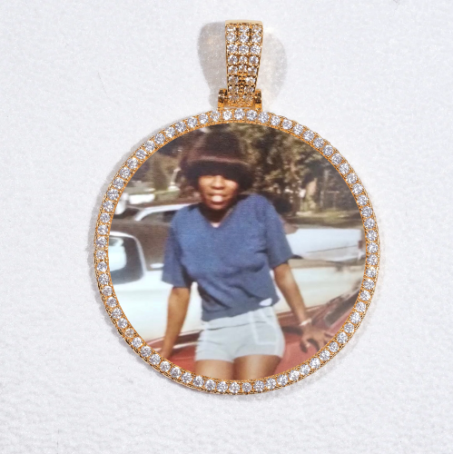 MEDIUM 3D CIRCLE CUSTOM PICTURE PENDANT