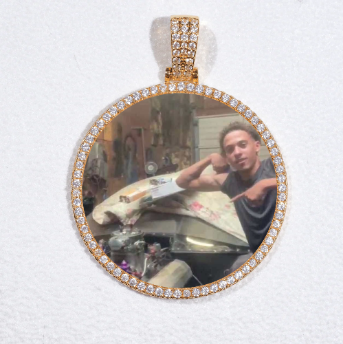 MEDIUM 3D CIRCLE CUSTOM PICTURE PENDANT