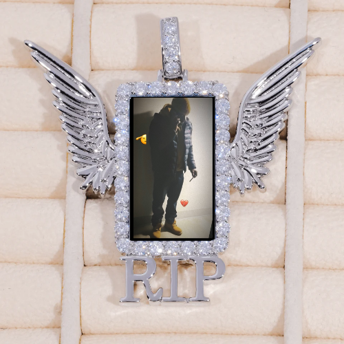 RIP WING 3D CUSTOM PICTURE PENDANT