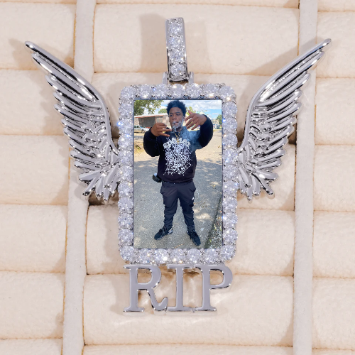 RIP WING 3D CUSTOM PICTURE PENDANT