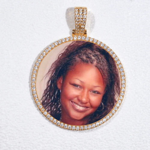 MEDIUM 3D CIRCLE CUSTOM PICTURE PENDANT