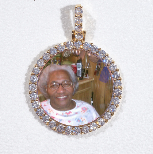 3D CIRCLE CUSTOM PICTURE PENDANT SMALL SIZE