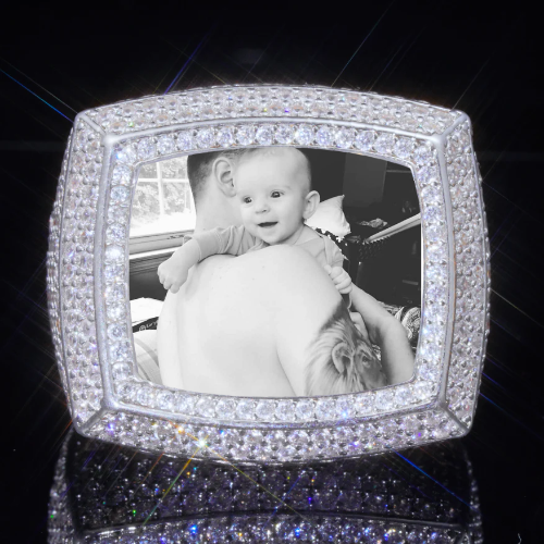 3D CUSTOM PICTURE ICED RING