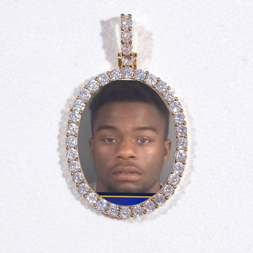 3D Oval Custom Picture Pendant