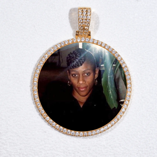 MEDIUM 3D CIRCLE CUSTOM PICTURE PENDANT