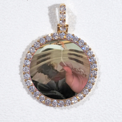 3D CIRCLE CUSTOM PICTURE PENDANT SMALL SIZE