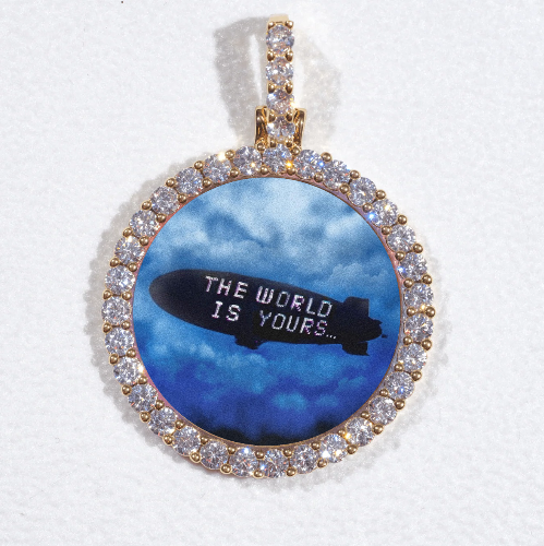 3D CIRCLE CUSTOM PICTURE PENDANT SMALL SIZE