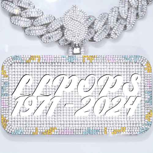 CUSTOM LETTER NECKLACE 3D COLORFUL SQUARE