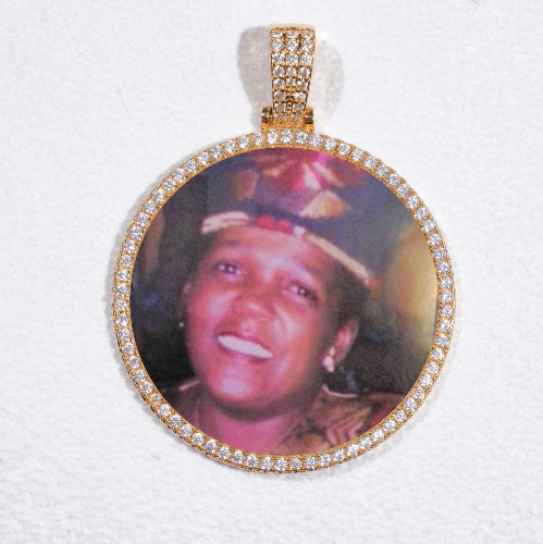 MEDIUM 3D CIRCLE CUSTOM PICTURE PENDANT