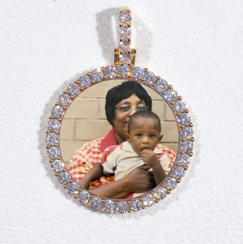 3D CIRCLE CUSTOM PICTURE PENDANT SMALL SIZE