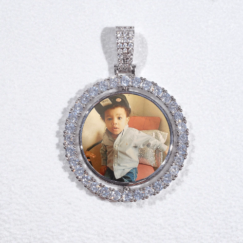 3D Spinning 2-Faced Custom Picture Pendant
